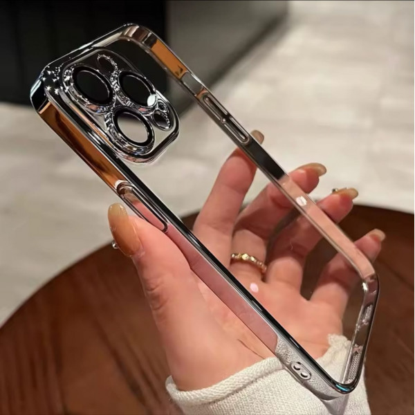Luxury Plating Crystal Clear Anti Yellow Hard Case