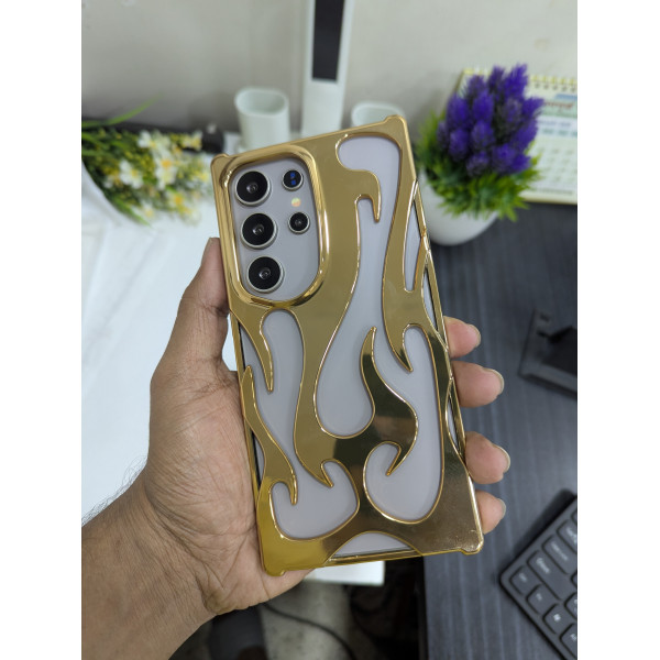 Fashion Hollow Slim Flame Pattern Soft Case 