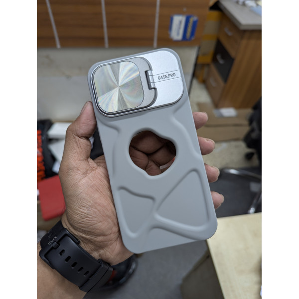 Logo Hole Camera Window Stand case