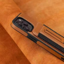 Leather with Wallet Case (Brown)