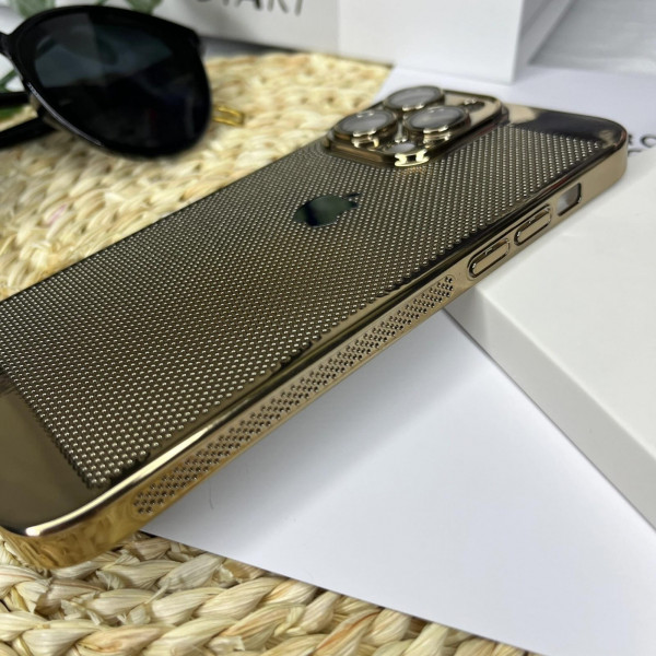 Glossy Polycarbonate scratch proof প্লাস্টিক case- Golden 