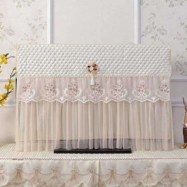 Premium High Quality LED Tv Cover (Cream)