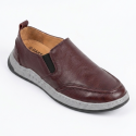 Slip On Leather Shoe Maroon- DFMR 02
