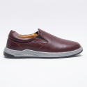 Slip On Leather Shoe Maroon- DFMR-01