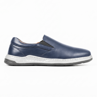Slip On Leather Shoe Black- DFNV 01