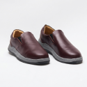 Slip On Leather Shoe Maroon- DFMR-01