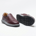 Slip On Leather Shoe Maroon- DFMR-01