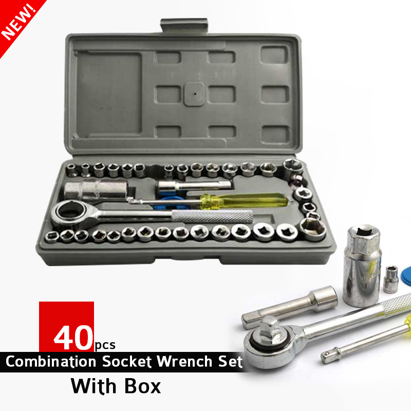 Aiwa 40 Pcs Multipurpose Combination Socket Set with Box 