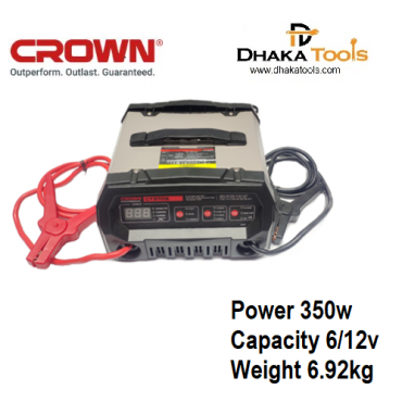 Crown Battery Charger 6v/12v, 2/6/15A Model CT37016