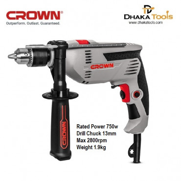 Crown Impact Drill with Hammer Function 750W Model CT10129