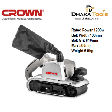 CROWN 1200W Belt Sander Surface 100mm Model CT13200