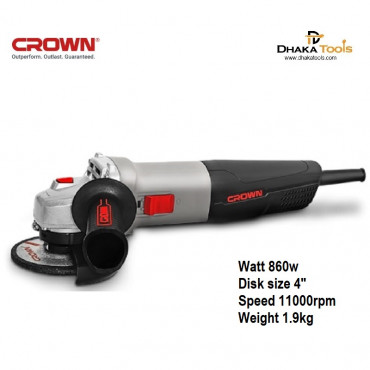 CROWN 860w Angle Grinder 4" 100mm Model CT13294/CT13497