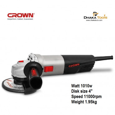 CROWN 4" Angle Grinder 100mm 1010w ModelCT13502