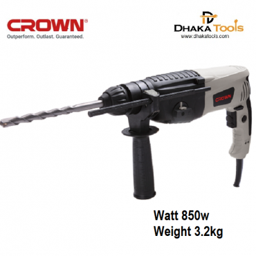 CROWN Rotary Hammer SDS-Plus 850w Model  CT18032 