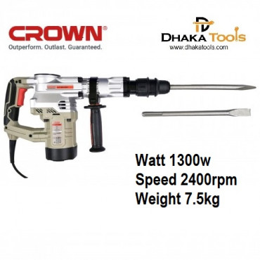 CROWN Rotary and Demolition Hammer SDS-MAX 1300W Model CT18173M