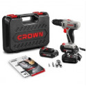 Crown 14.4v Cordless Drill & Screwdriver chuck: 0.8-10 mm, 15 stages torque, 2pcs 1.5 Ah batteries & Charger Model: CT21055L