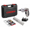 Crown 3.6v Cordless Screwdriver Max. Torque : 3.0 Nm, Max. Screw Dia : 5 mm, Model: CT22002N