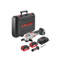 Crown 20V Cordless Angle Grinder 115mm with 2 battery & Charger- CT23001-115HX