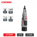 Crown 12V Cordless Rotary Tools  Mini Drill / Grinder with Accessories CT23006