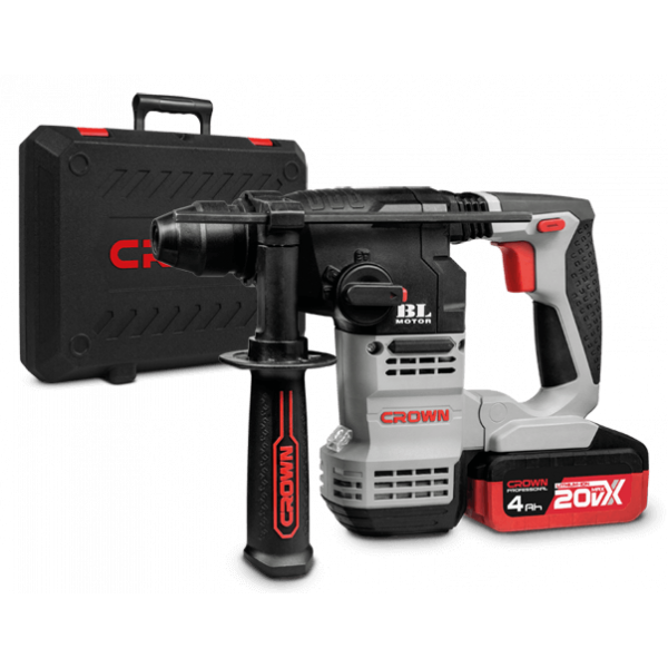 Crown 20V Cordless Rotary Hammer with 02 Battery & charger - CT28001HX-4