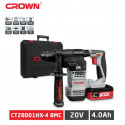 Crown 20V Cordless Rotary Hammer with 02 Battery & charger - CT28001HX-4
