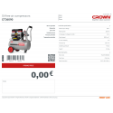 Crown 24L Silent Air Compressor, Oil free & Soundless, 1400w, Tank Capacity: 24L, Model CT36090