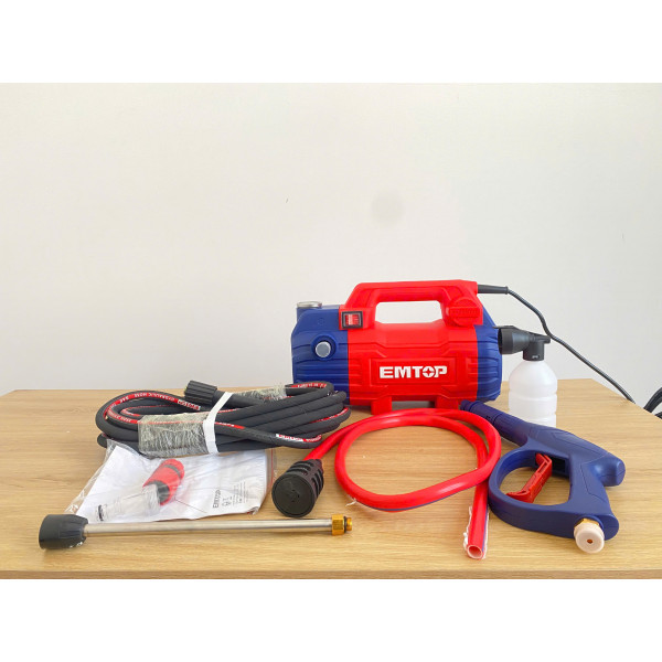 EMTOP EHPW1501 High Pressure Washer, 1500W Power, 100 Bar (1450 PSI), 6.7 L/Min | Model: EHPW1501
