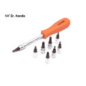 Harden 46Pcs 1/4＂ DR. Socket Set Auto Tools Set Professional Model: 510346