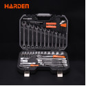 Harden 77Pcs 1/2＂ & 1/4＂ DR. Socket Set Auto Tools Set Model: 510677