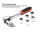 Harden 77pcs Top Quality Tools Set With 21" Steel Tools Box Model: 510777