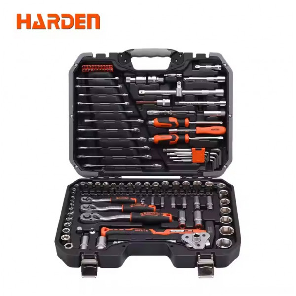 Harden 132Pcs 1/2 " & 3/8" & 1/4 " Dr. Socket set 510822