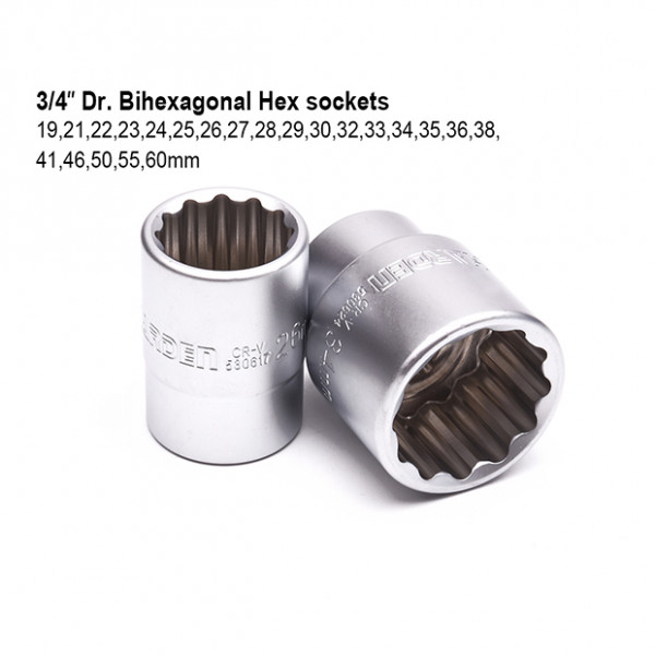 Harden 27Pcs 3/4" Dr. Socket Set Model: 510827