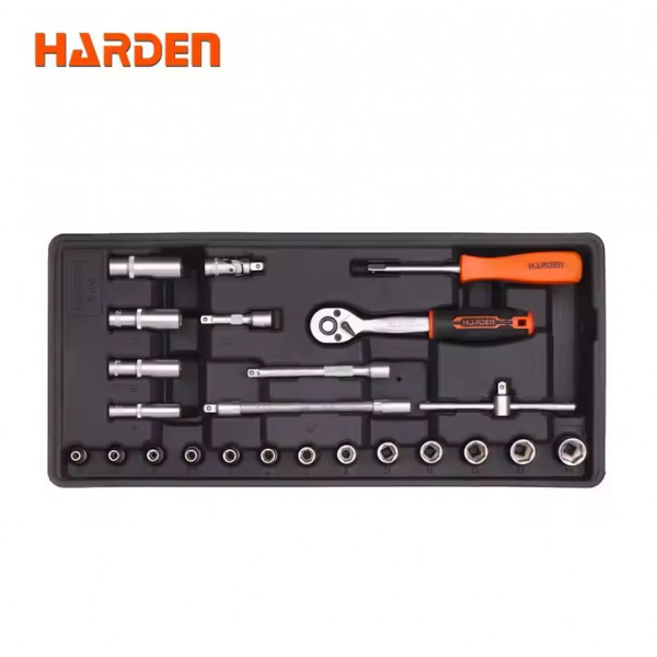 Harden 24Pcs 1/4＂ Socket Tools Set Model: 520631