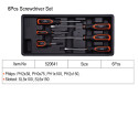 Harden 6Pcs Screwdriver Set Flat and Philips Screw Driver Model: 520641