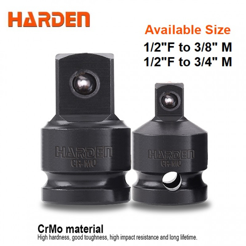 Harden Impact Adaptor ( 1/2"Female to 3/8"Male | 1/2"Female to 3/4"Male ) Model: 536583 | 536584