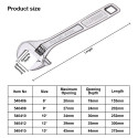 Harden Adjustable Wrench  ( 6" | 8" | 10" | 12" | 15" | 18" | 24" ) Model: 540406-540524