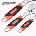 Harden Professional Adjustable Wrench ( 8'' | 10" | 12'' ) Rubber Grip Model: 540558 - 540562
