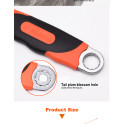 Harden Professional Adjustable Wrench ( 8'' | 10" | 12'' ) Rubber Grip Model: 540558 - 540562