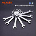 Harden European Combination Spanner Cr-V, 26 Standard Sizes available ( 6mm to 50mm ) Model: 541106 - 541150