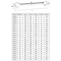 Harden European Combination Spanner Cr-V, 26 Standard Sizes available ( 6mm to 50mm ) Model: 541106 - 541150