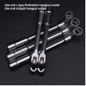 Harden L-Type Socket Wrench L Socket L Wrench CR-V steel 12 standard sizes  ( 8mm | 9mm | 10mm | 11mm | 12mm | 13mm | 14mm  | 15mm | 16mm | 17mm | 18mm | 19mm )  Model: 541408 ~ 541419