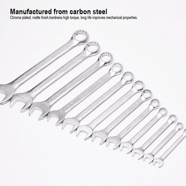 Harden 15Pcs Combination Spanner Set ( 8, 10, 11, 12, 13, 14, 15, 17, 19, 21, 22, 24, 27, 30, 32mm ) CrV Model: 542015