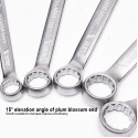 12Pcs Inch Combination Spanner Set ( 1/4",5/16",3/8",7/16",1/2",9/16",5/8",11/16",3/4",13/16",7/8",15/16"  ) CrV Model: 542062