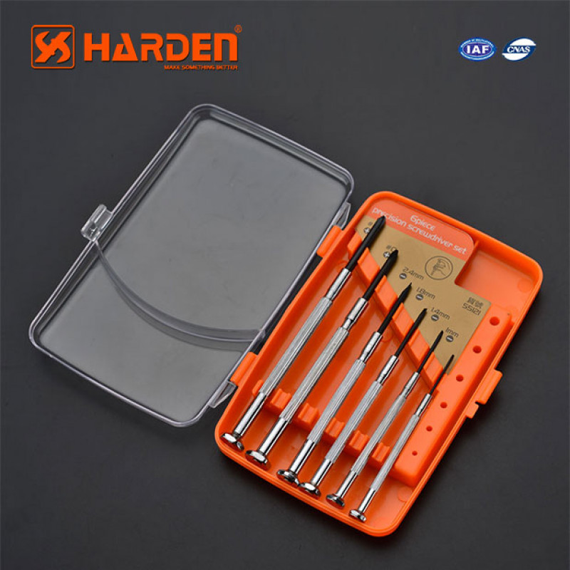 Harden 6Pcs Precision Screwdriver Set Model: 550121