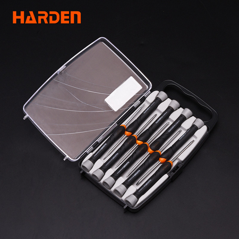 Harden 9pcs Precision CR-V Screwdriver Set Professional Quality Model: 550122