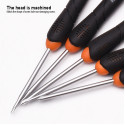 Harden 9pcs Precision CR-V Screwdriver Set Professional Quality Model: 550122
