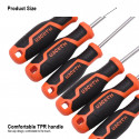 Harden 6Pc Screwdriver Set flat & star (Phillips) tips Screwdriver Model: 550396