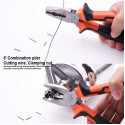 Harden 3pcs Plier Set ( 6" Diagonal Cutting Plier, 8" Combination Plier, 6"Long Nose Plier ) Model: 560179