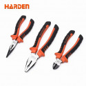 Harden 3Pcs Industrial Pliers Set Cr-V ( 6" long nose plier, 6" diagonal cutting plier, 8" combination plier ) Model: 560233
