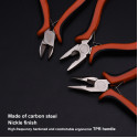 Harden 3Pcs Mini Pliers Set 4.5" CR-V ( Combination, Diagonal Cutting & Long Nose Pliers ) Model: 560309
